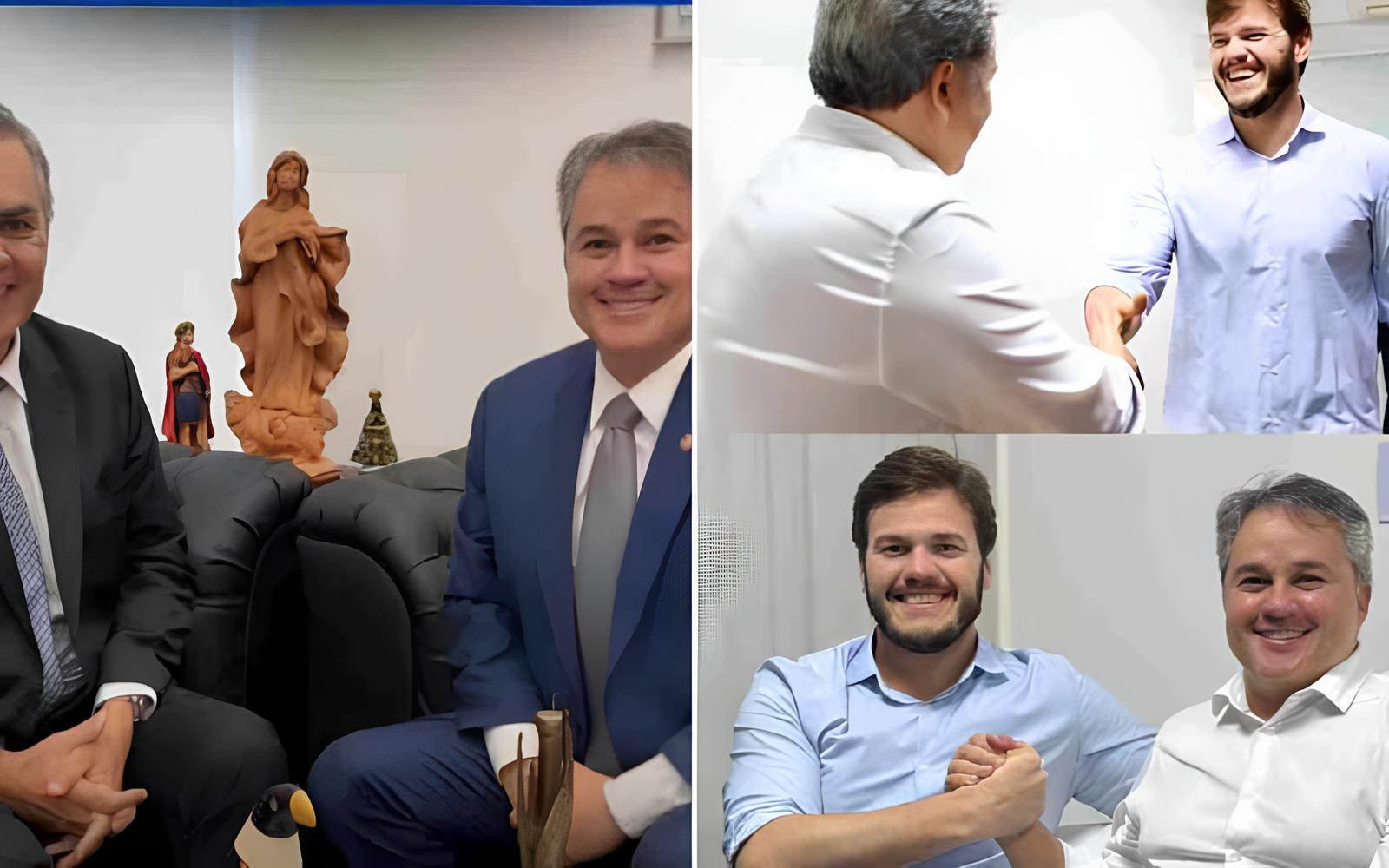 Efraim Filho se reúne com Cássio e Bruno Cunha Lima