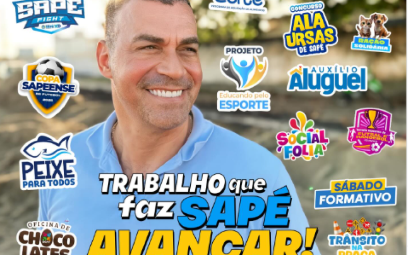 Sapé segue em frente com obras e ações que transformam a cidade