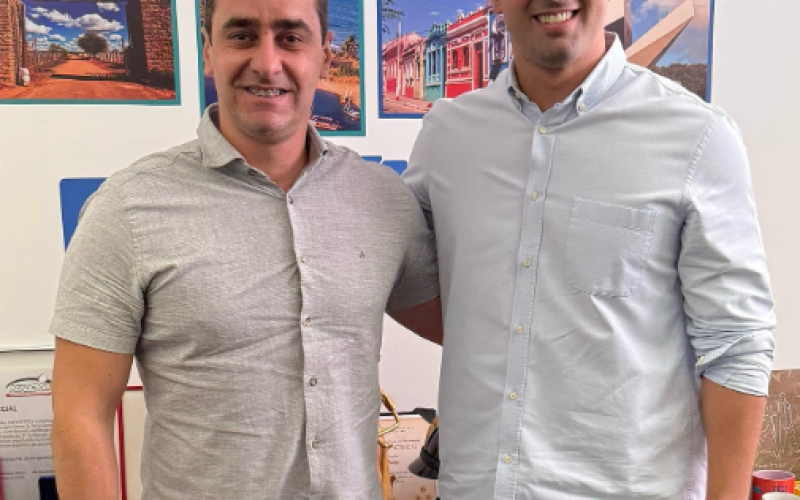 Dudu Dantas se reúne com vice-governador Lucas Ribeiro para tratar de demandas dos municípios paraibanos