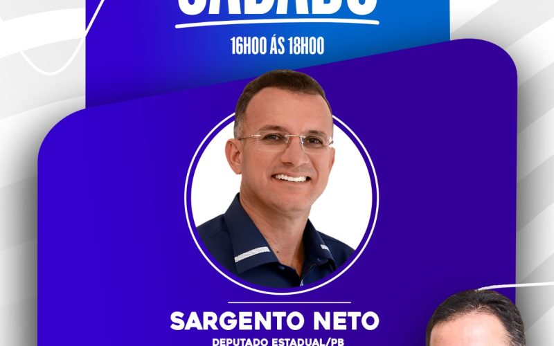 Sargento Neto será o entrevistado do programa Fala Cidadão neste sábado (12/07) na BAN FM