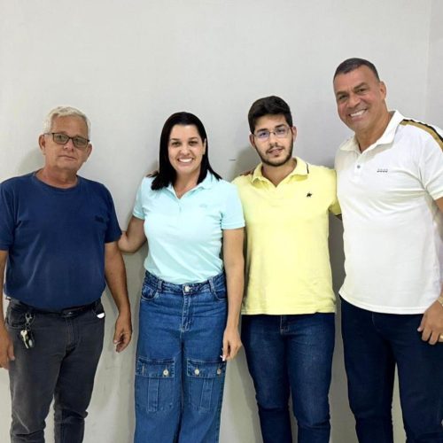 Em Ingá, Denise Ribeiro sela parceria com o Dr. Emanuel.