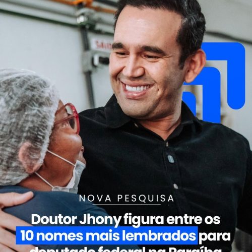 Nova pesquisa: Doutor Jhony figura na sexta posição entre os nomes mais lembrados para deputado federal