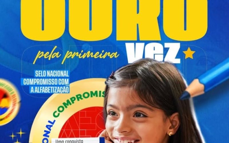Em 62 anos de história, Montadas conquista o inédito selo de ouro da alfabetização